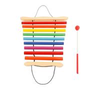 Hanging 9 Note Sound Healing Chimes with Mallet 9 Different Tones C6 D6 E6 F6 G6 A6 B6 C7 D7, Sound Healing Instrument for Yoga Relaxation Meditation (Colored)