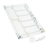 Hanging Acrylic Writing Board for Weekly Planning and Notes | Design, Smooth Surface, Easy Wipe Clean, for Office Staff, Students, Dorm Room Use