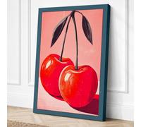Hanging Apples Botanical Canvas Wall Art Print 30x20 Inch