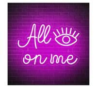 Hanging Art Neon Signs All Eyes On Me Neon Sign for Wall Decor LED Lights USB Powered for Home Party KTV Bar Decor 40cmх27cm