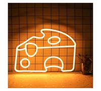 Hanging Art Neon Signs Cheese Neon Sign Cake LED Neon Light For Wall Kitchen Decor For Dessert Shop Restaurant 28.9cmx40cm