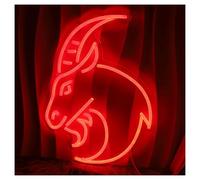Hanging Art Neon Signs Goat Neon, with A Sense of Wildness and Power, Suitable for Personalized Space Decoration 39x29cm