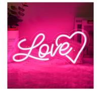 Hanging Art Neon Signs Love Neon, Perfect For Bedrooms, Couple Spaces Or Any Place To Express Love 40.64x20.5cm