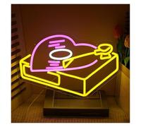 Hanging Art Neon Signs Love Record Store Neon Sign Light Dimmable USB Powered For Bedroom Concert Hall Bar Club Wedding Birthday Party Decor 40cmx27cm