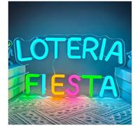 Hanging Art Neon Signs Mexican Fiesta Neon Sign for Wall Decor Led Culture Theme Party 30x17cm