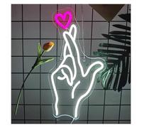 Hanging Art Neon Signs Neon Lights, Stylish and Emotional, Suitable for Bedrooms, Dining Rooms 43x22.5cm