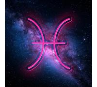 Hanging Art Neon Signs The Zodiac Horoscope Neon Light Sign USB Powered Dimmable Astrology Room Decor Pisces LED Signs for Wall Decor for Living Room Bar Bedroom(D 9.4 in × W 11.4 in)