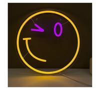 Hanging Art Neon Signs Wink Eye Neon Sign Adjustable Brightness Light USB Powered for Home Bedroom Store Bar Wall Windows Decor 31cm×31cm
