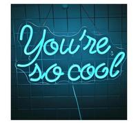 Hanging Art Neon Signs You Are So Cool Neon Sign Letter Light Art Room Decoration For Bedroom Bar Home Birthday Party Wall Lamp 42cm×24cm