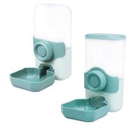 Hanging Automatic Food and Water Dispenser, 1000ML Automatic Pet Feeder and Water Bottle Set, Detachable Hanging Rabbit Food Bowl for Bunny Chinchilla Guinea Pig Hedgehog Ferret
