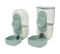 Hanging Automatic Food Water Dispenser Safe Cage Cat Food Water Dispenser with Bowl for Pet It Is Easy To Add Water And Food Directly Outside The Cage
