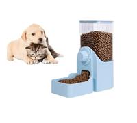 Hanging Automatic Pet Food Dispenser, 54oz Large Capacity Pet Feeder, Auto Gravity Cage Hanging Food Bowl for Small Dog Cat Rabbit Ferret Guinea Pig Hedgehog Chinchillas (Blue)