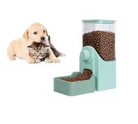 Hanging Automatic Pet Food Dispenser, 54oz Large Capacity Pet Feeder, Auto Gravity Cage Hanging Food Bowl for Small Dog Cat Rabbit Ferret Guinea Pig Hedgehog Chinchillas (Green)