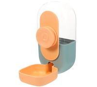 Hanging Automatic Pet Food Water Dispenser Orange Pp