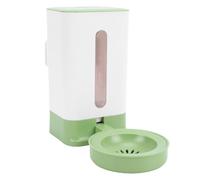 Hanging Automatic Pet Water Dispenser, 1.5L Plastic Detachable Cage Cat Food Bowl Dog Feeding Station Pet Water Station For Puppy And Kitten Rabbit (Green)