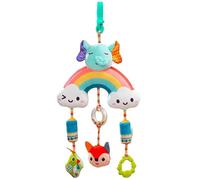 Hanging Baby Toys, Cute Cartoon Calming Stroller Toys with Bells & Teether, Colorful Companion Baby Gifts for Car, Crib, Home, Blue