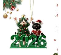 Hanging Backpack - Christmas Two Dimensions Cats Home Decor 2026 Cute - Flat Animal Figures Christmas Decoration | For Bedroom Kitchen Fireplace Shelf Door Balcony Hallway