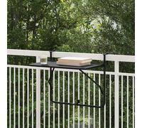 Hanging Balcony Table Folding Steel Surface Outdoor Furniture Foldable vidaXL