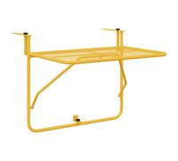 Hanging Balcony Table Folding Steel Surface Outdoor Furniture Foldable vidaXL
