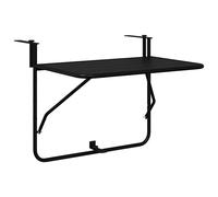 Hanging Balcony Table Folding Steel Surface Outdoor Furniture Foldable vidaXL