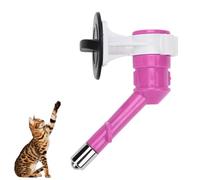 Hanging Ball Bearing Pet Water Nozzle, Double Stainless Steel Drinking Spout, Bottle-Mount Water Dispenser for Dogs, Slight Color Difference Among Batches