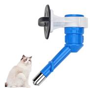 Hanging Ball Bearing Pet Water Nozzle, Double Stainless Steel Drinking Spout, Bottle-Mount Water Dispenser for Dogs, Slight Color Difference Among Batches