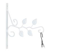 Hanging Basket Bracket Leaves Wall Mounted Plant Hanger Hook Flower Pot Mount