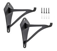 Hanging Basket Bracket - Plant Brackets for Hanging Baskets | Metal Plant Hooks for Outdoor Use | Wrought Iron Wall Hook 2PCS Wind Chime Lantern Solar Light Feeder Flower Pot