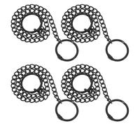 Hanging Basket Chain Versatile Application with Hooks 4pcs Black Iron Simple Design for Basket Planters and Chalkboards Suitable for Stores and Exhibitions