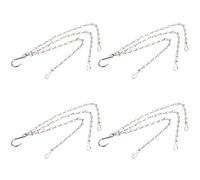 Hanging Basket Chains, Rust-Proof 4Pcs Multifunctional Stainless Steel Garden Plant Hangers, for Planters Lanterns