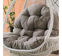 Hanging Basket Chair Cushion, Swing Egg Chair Cushion, Waterproof Garden Hammock Seat Pad, Soft Indoor Outdoor Patio Furniture Recliner Backrest(Dark grey)