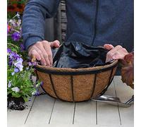 Hanging Basket Coco Liner 30 cm Natural Brown for Standard 12in Wire Baskets - Durable Coconut Fibre Plant Basket Line by Thompson and Morgan (Coco Liner x4)