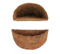 Hanging Basket Coconut Fiber Replacement Liners Half Round Coco Liner Circle Wall Planter for Wall Hanging Baskets Balcony Decor (30cm)
