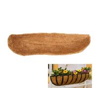 Hanging Basket Liner, garden basket liners,24/30/36/48 Inch Wall Mounted Coco Liner Trough, Wall Trough Planter Liner for Window Box, Replacement Coconut Liners for Hanging Baskets (1, 36inch)