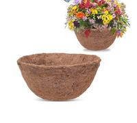 Hanging Basket Liner, Natural Round Coconut Fiber Replacement Liners, Natural Coco Fiber Liners for Round and Trough Hanging Baskets, for Indoor Outdoor Garden Porch & Balcony Planter (1PC, 14")