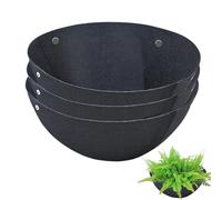 Hanging Basket Liners - Flower Pot Liners | Wall Hanging Baskets, 3 Pieces Round Non Woven Planter Basket Accessories | Basket Accessories for Vegetable Flower Pot, Plant Pot