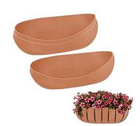 Hanging Basket Liners | Textile Case For Planting Baskets | Nature Felt Pot Inserts Reusable Grow Accessories For Indoor Outdoor Plants Terrarium Window Boxes