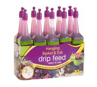 Hanging Basket & Tub Drip Feeders 10 Pack Ready-to-Use - Easy to Use Help in the Growth of Vibrant Colors & Bloom House Plant Food