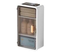 Hanging Bathroom Wall Cabinet with Removable Divider One-Door Storage Unit for Bathroom & Kitchen Stylish and Functional Wall Cupboard (B)