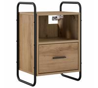 Hanging Bedside Cabinet Engineered Wood Storage Modern Nightstand Sleek vidaXL