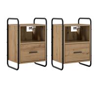 Hanging Bedside Cabinet Engineered Wood Storage Modern Nightstand Sleek vidaXL