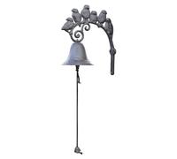 Hanging Bell For The Yard - Last Order Bell | Wall Mounted Bell | Garden Gate Bells Outdoor | Cast Iron Front Gate Bell | Wall Mounted Front Gate Bell, Antique