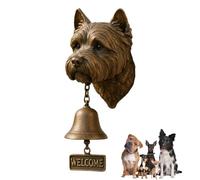Hanging Bell German Shepherd Welcome Bell,Funny Bulldog Doorbell Boxer Door Bell,Vintage Cast Iron Bell for Entry Indoor Gate Porch Housewarming Gift