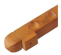 Hanging Billiard Pool Cue Rack, 4 Slot Wooden Holder for Organizing Snooker Accessories (Black)