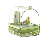 Hanging Bird Bath For Cage, Automatic Bird Bath Tub Budgie Toys for Caged birds Birds Cage Accessories Suitable for Small Medium Birds Canary Cockatiel Parakeet