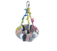 Hanging Bird Bed, Bird Hammock for Cage Winter Warm Bird Plush Nest Parrot Sleeping Bed for Budgie Lovebird Conure (Small,A3)