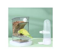 Hanging Bird Feeder Bird Automatic Feeding and Water Dispenser, Suitable for Birds in Gardens/courtyards(Clear)
