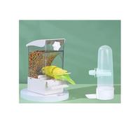 Hanging Bird Feeder Bird Automatic Feeding and Water Dispenser, Suitable for Birds in Gardens/courtyards(White)