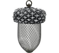 Hanging bird feeder for wild birds - Rustic outdoor decoration, ideal for wildlife. Decorative tray for garden cages.