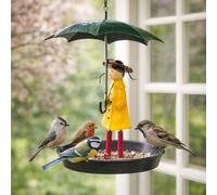 Marco Paul Hanging Girl Bird Feeder With Umbrella